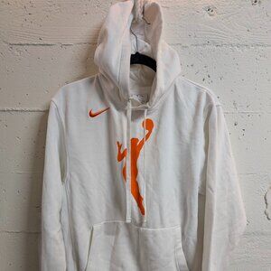 Nike WNBA Logo Hoodie White Pullover Sweatshirt Size Small